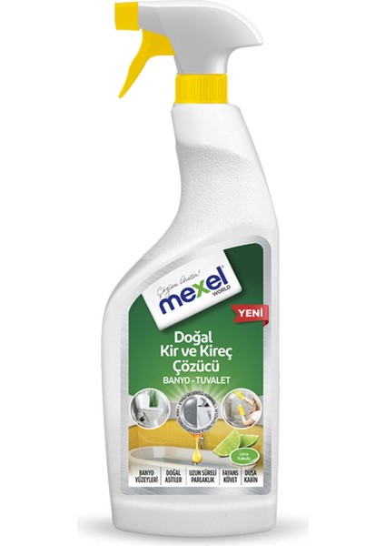 Doğal Banyo Tuvalet Kir ve Kireç Çözücü Lime Kokulu 750 ml