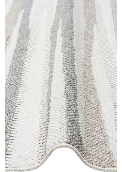 Motto Mot 02 Beyaz Bej - Yumuşak Dokulu Modern Halı fiyatları