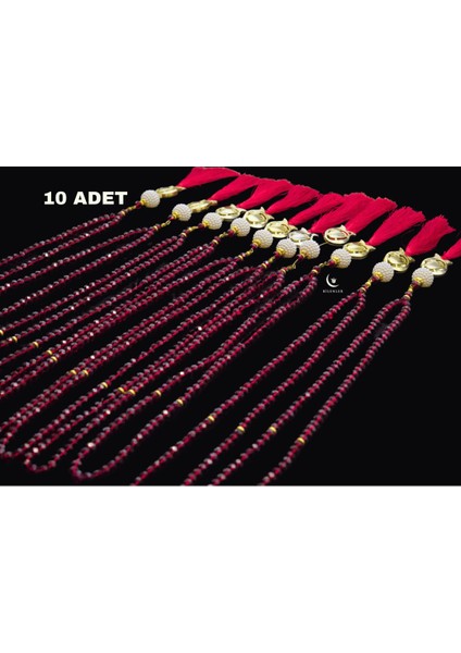 Kristal Tesbih Püsküllü -10ADET-