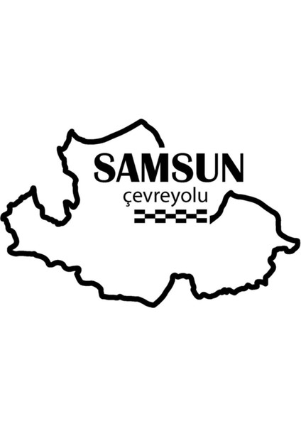 Samsun Çevreyolu Özel Yeni Sticker 12*9 cm