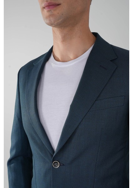 Erkek Platinum Regular Fit Torba Cep Yün Koyu Yeşil Ceket PCK25Y25010_D48 modelleri