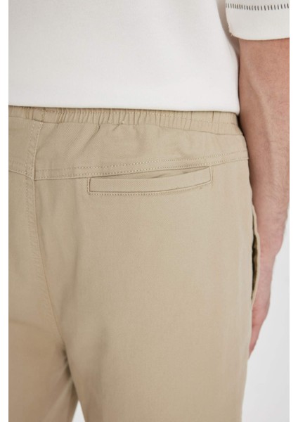 Regular Fit Jogger Gabardin Pantolon Beli Bağcıklı Cepli Düz Paça B6148AX24SP