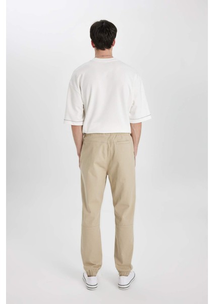 Regular Fit Jogger Gabardin Pantolon Beli Bağcıklı Cepli Düz Paça B6148AX24SP
