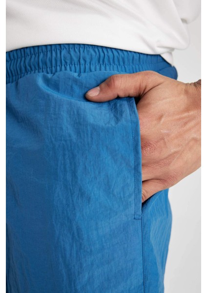 Fit Regular Fit Baskılı Kısa Boy Deniz Şortu B5991AX24HS