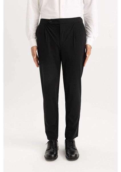 Jogger Yazlık Kumaş Pantolon Her Yöne Esneyen Düz Paça B6463AX24SP