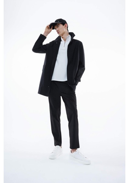 Jogger Yazlık Kumaş Pantolon Her Yöne Esneyen Düz Paça B6463AX24SP