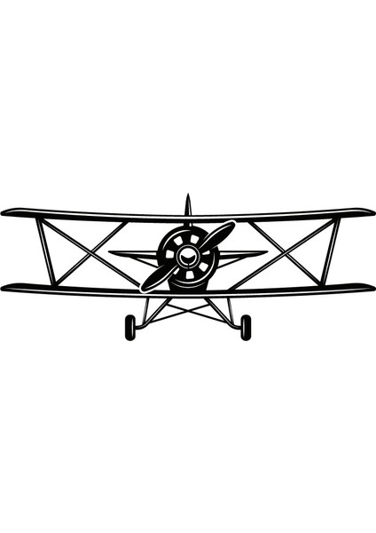 Pervaneli Uçaklar Model 12 Oto Özel Yeni Sticker 25 x 10 cm