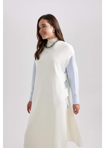 Regular Fit Bisiklet Yaka Uzun Süveter B6441AX23AU