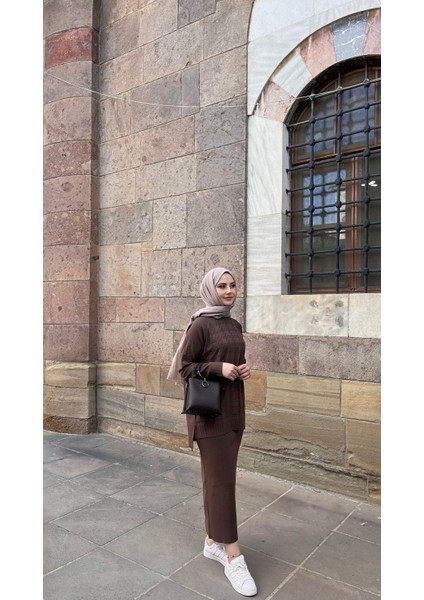 1350 Kazayağı Desenli Takım Kahve modelleri