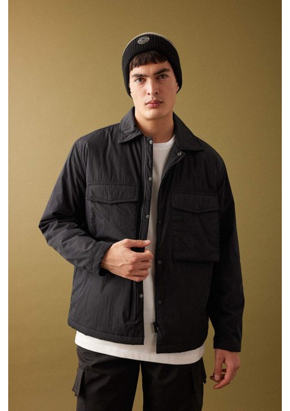 Relax Fit Polo Yaka Gömlek Ceket B4941AX24SP