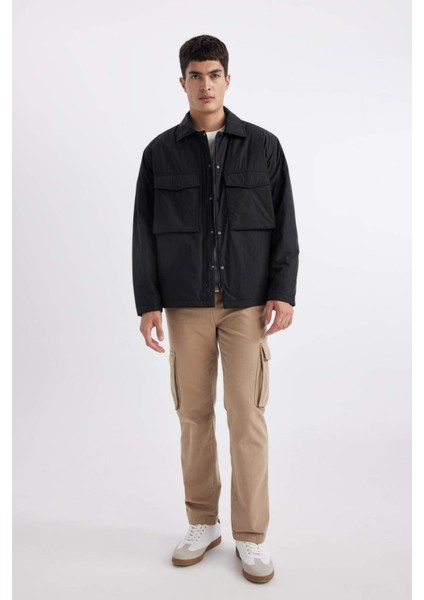 Relax Fit Polo Yaka Gömlek Ceket B4941AX24SP