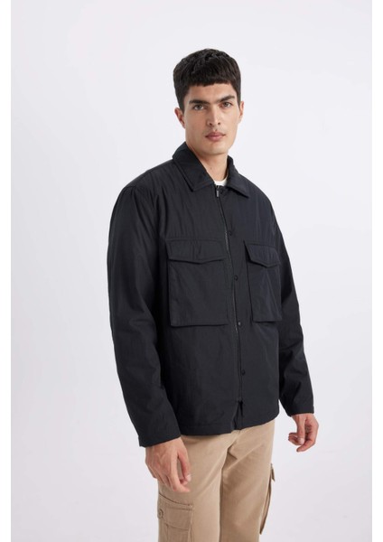 Relax Fit Polo Yaka Gömlek Ceket B4941AX24SP