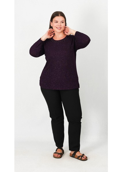 Abiye Simli Fukuro Turvakar Kol Bluz modelleri