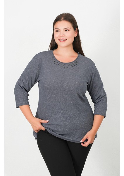 Abiye Simli Fukuro Turvakar Kol Bluz fiyatları