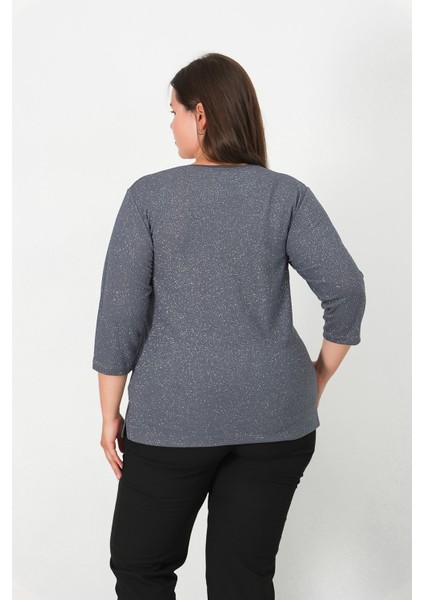 Abiye Simli Fukuro Turvakar Kol Bluz fırsatları