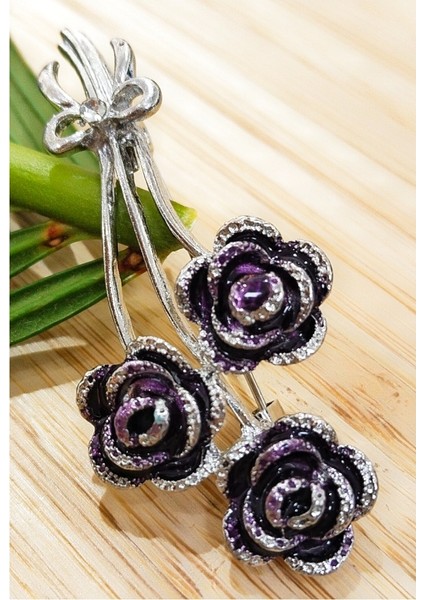 Yeşil Gitar Figürlü Broş