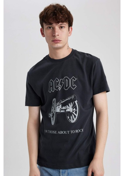 AC/DC Bisiklet Yaka Kısa Kollu Tişört B5328AX23WN