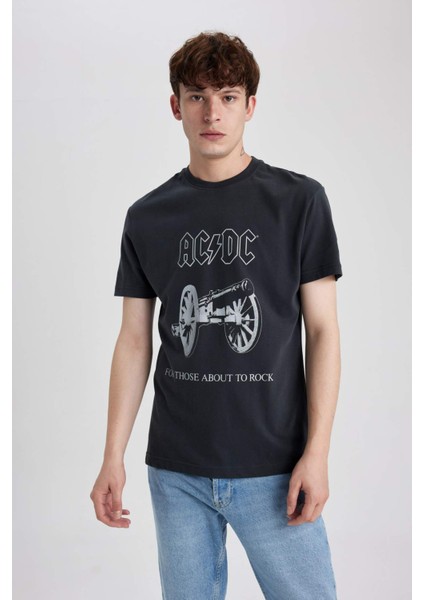 AC/DC Bisiklet Yaka Kısa Kollu Tişört B5328AX23WN