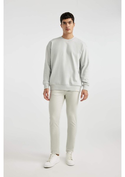 Yazlık Gabardin Chino Kanvas Pantolon Slim Fit Dar Kesim Dar Paça Cepli B2089AX24SP