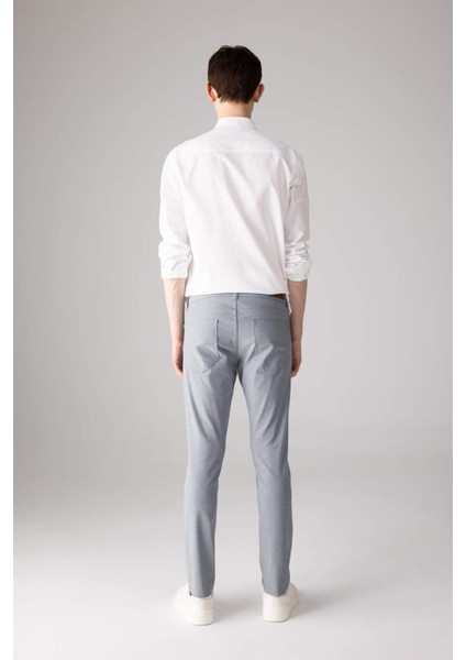 Yazlık Chino Kanvas Pantolon Slim Fit Dar Kesim Cepli Dar Paça