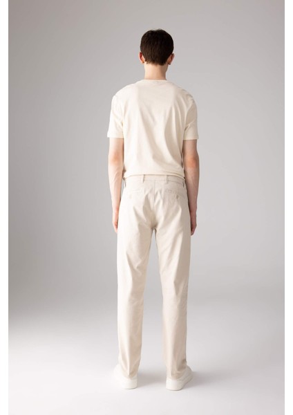 Regular Fit Normal Kesim Gabardin Chino Kanvas Pantolon Yazlık Fermuar Cepli Düz Paça B2088AX24SP