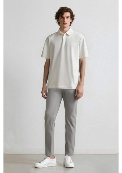 Yazlık Chino Kanvas Pantolon Slim Fit Dar Kesim Cepli Dar Paça T1055AZ24SP