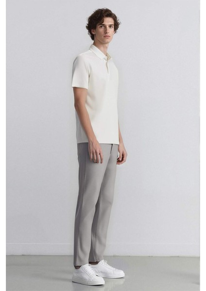 Yazlık Chino Kanvas Pantolon Slim Fit Dar Kesim Cepli Dar Paça T1055AZ24SP