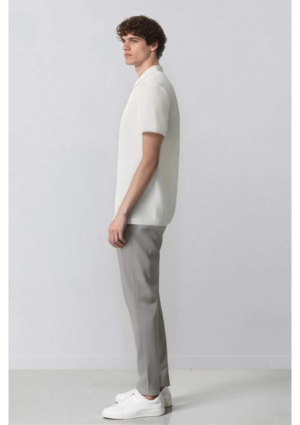 Yazlık Chino Kanvas Pantolon Slim Fit Dar Kesim Cepli Dar Paça T1055AZ24SP