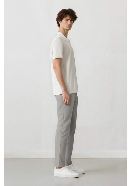 Yazlık Chino Kanvas Pantolon Slim Fit Dar Kesim Cepli Dar Paça T1055AZ24SP