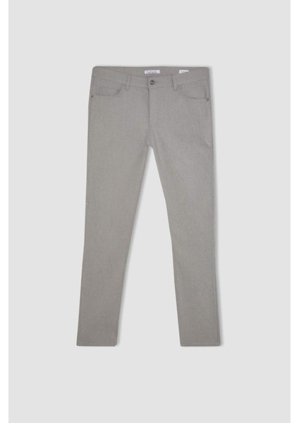 Yazlık Chino Kanvas Pantolon Slim Fit Dar Kesim Cepli Dar Paça T1055AZ24SP