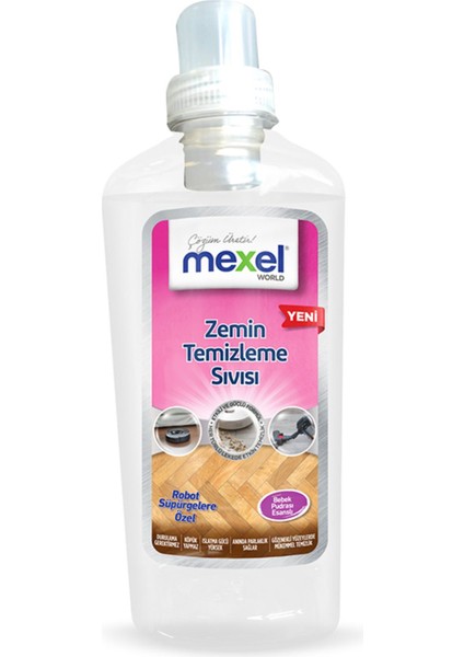 Robot Süpürgelere Özel Zemin Temizleme Sıvısı Deterjanı Bebek Pudrası Esanslı 1000 ml