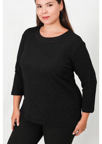 Abiye Simli Fukuro Turvakar Kol Bluz indirimleri