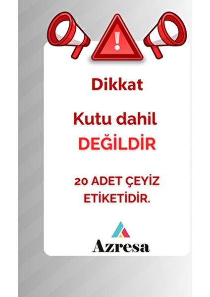 Çeyiz Kutusu İçin 20'li Şık Renkli Çiçekli Etiket Seti Eğlenceli Parti Malzemeleri fırsatları