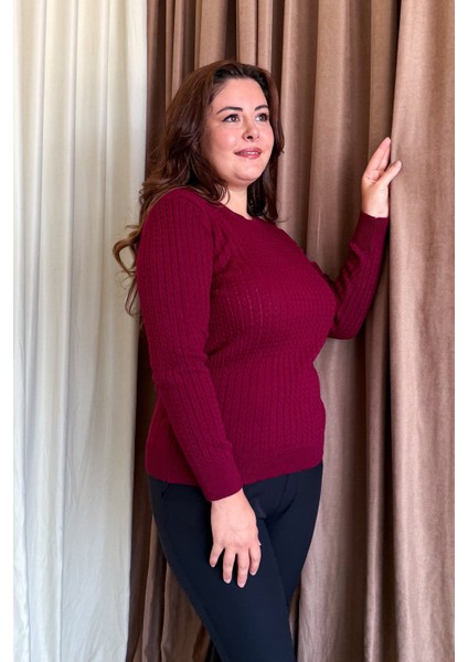 Kadın Burgu Triko Kazak 5484 fırsatları