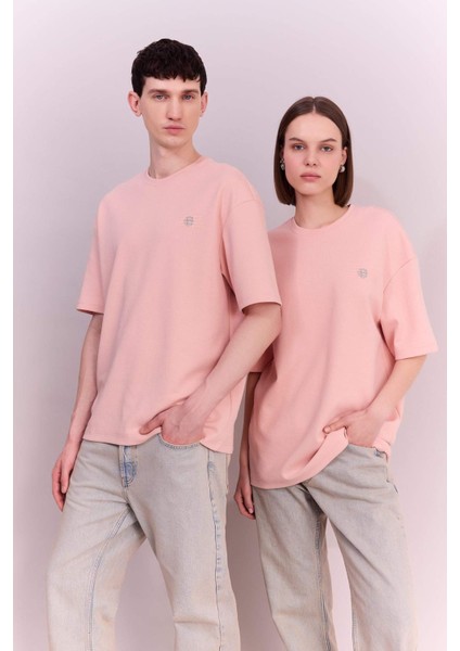 Comfort Regular Fit Rahat Kalıp Bisiklet Yaka Baskılı Kısa Kollu Ağır Kumaş Tişört B4288AX24SP