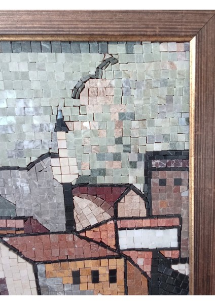 Şehir Manzarası Mozaik Taş Tablo