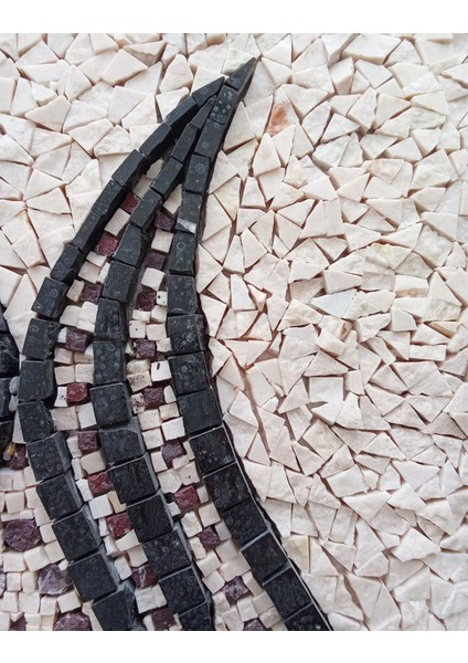 Lale Motifli Mozaik Taş Tablo