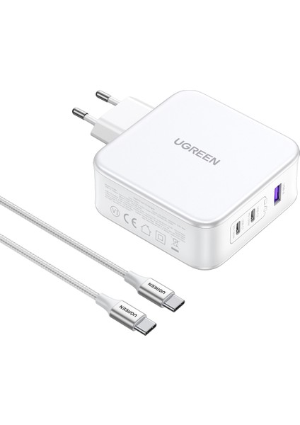 Nexode 140W Gan 3 Portlu Hızlı Şarj Cihazı 1xusb-A, 2xusb-C Qc 4.0 Pd 3.1, Beyaz, 15339 fiyatları