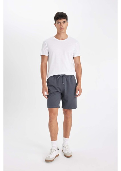 %100 Pamuk New Regular Fit Bisiklet Yaka Basic Düz Kısa Kollu Tişört V7699AZ24SP