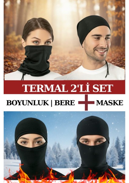 Termal Maske ve Boyunluk Seti (1 Boyunluk + 1 Maske)