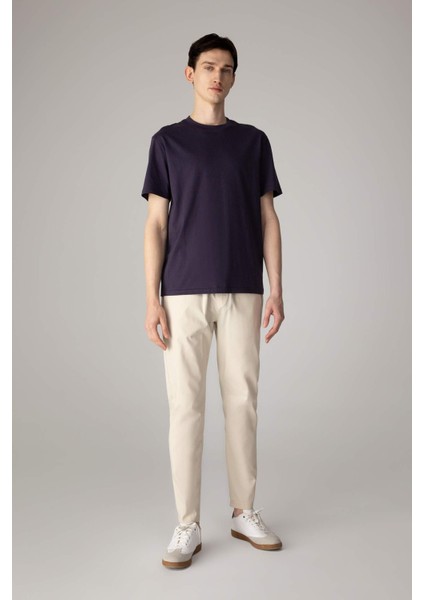 %100 Pamuk New Regular Fit Bisiklet Yaka Basic Düz Kısa Kollu Tişört V7699AZ24SP