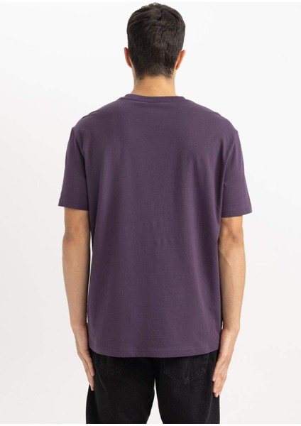 %100 Pamuk New Regular Fit Bisiklet Yaka Basic Düz Kısa Kollu Tişört V7699AZ24SP