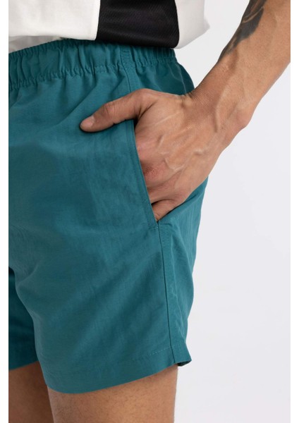 File Astarlı Kısa Boy Deniz Şortu B7244AX24HS