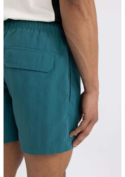 File Astarlı Kısa Boy Deniz Şortu B7244AX24HS