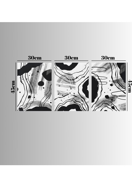 :temperli Cam Üçlü Set Tablo, Tablo, Üçlü Tablo, Uv Baskı, Cam Tablo, 3’lü Set, CUT013