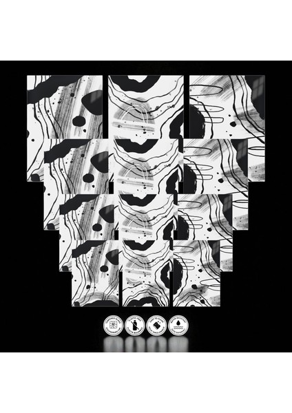 :temperli Cam Üçlü Set Tablo, Tablo, Üçlü Tablo, Uv Baskı, Cam Tablo, 3’lü Set, CUT013