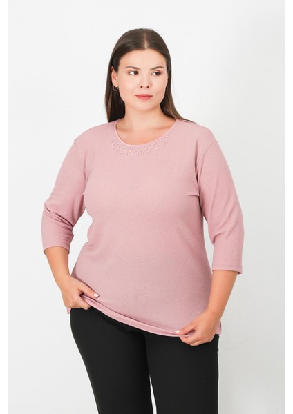 Abiye Simli Fukuro Turvakar Kol Bluz