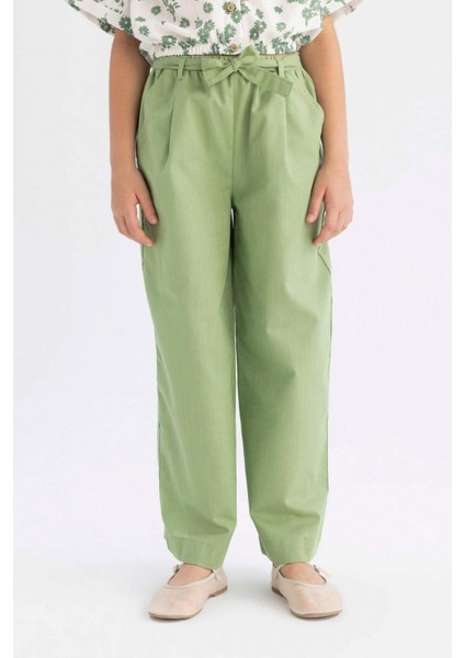 Kız Çocuk Wide Leg Geniş Paça Pamuklu Pantolon B5045A824HS