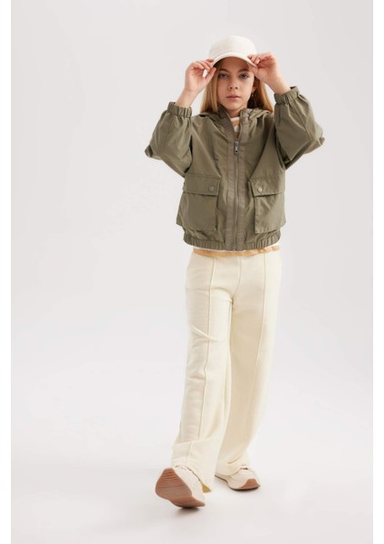 Kız Çocuk Su Geçirmez Kapüşonlu Yağmurluk B4292A824SP