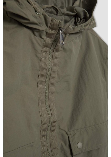 Kız Çocuk Su Geçirmez Kapüşonlu Yağmurluk B4292A824SP